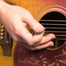downpicking guitar technique
